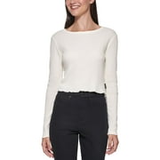 Womens Cropped Crewneck Top;X-Large